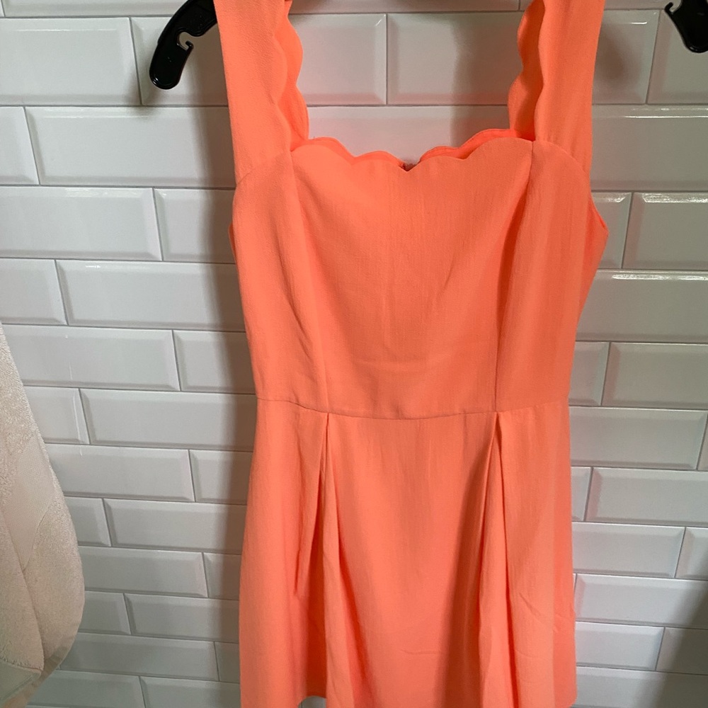 Sugarlips Neon Pink Pleated Dress